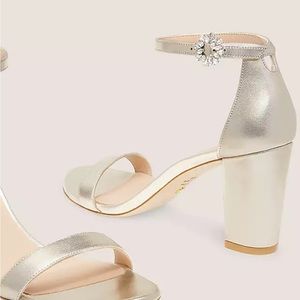 NEARLYNUDE GEM BUCKLE SANDAL light gold